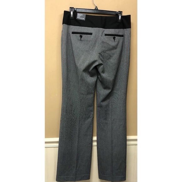 Express NWT Editor Flare Leg Trouser Dress Pants Womens Size 6 Black Low Rise - Picture 2 of 7